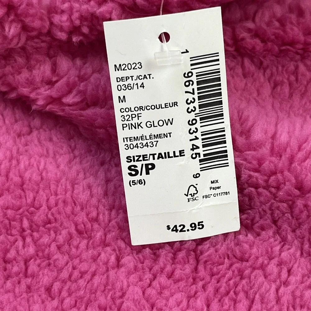 The Children's‎ Place Sherpa Hoodie Pink Little Girls Size S 5-6 NEW